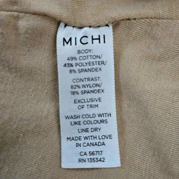 MICHI Charcoal Mesh Leggings with Structured Top🍁 Made in Canada - Picture 5 of 9